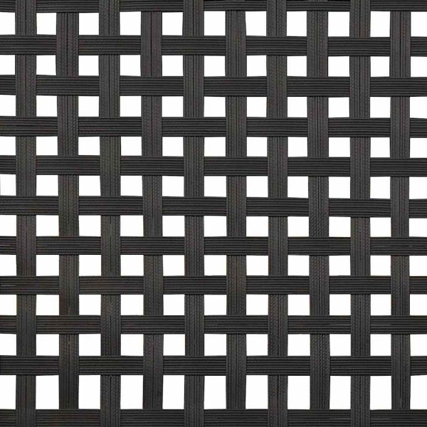 Комплект за хранене в градината 5 pcs Черно полиратан