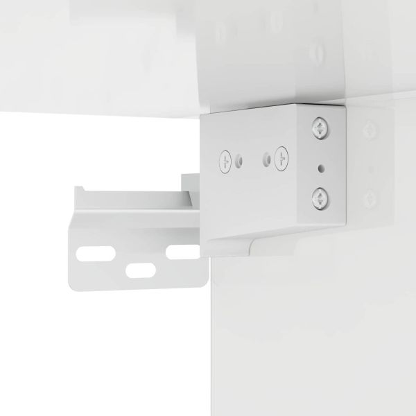 Висящ шкаф с рафт Лъскаво бяло 59 x 20 x 100 см Инженерно дърво