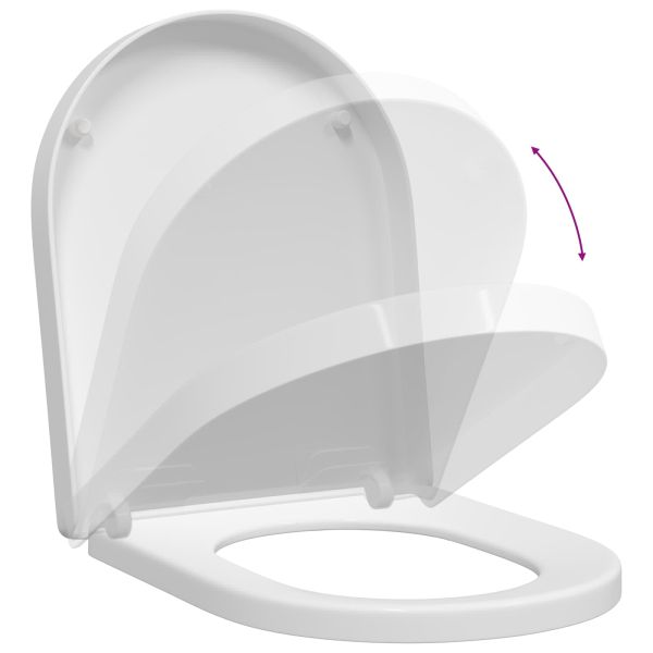 Тоалетна седалка Бяло 48 x 36,5 x 4,5 см Полипропилен