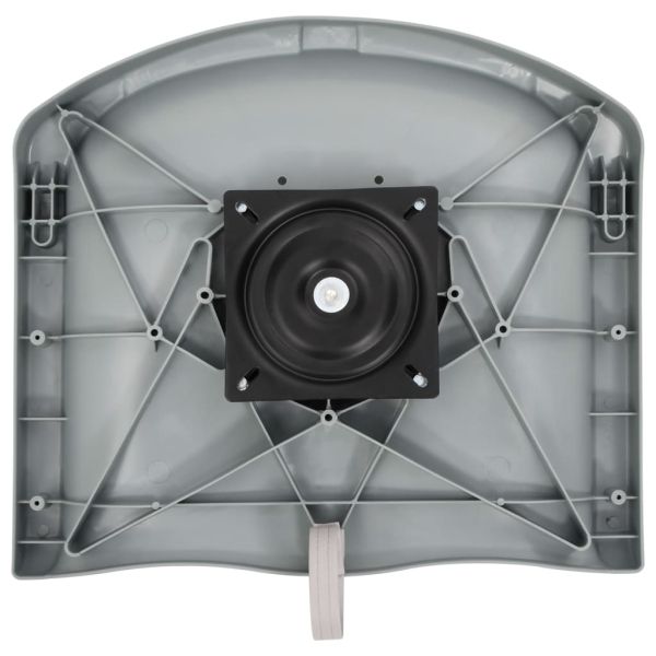 Сгъваема седалка за лодка от 2 части, сива