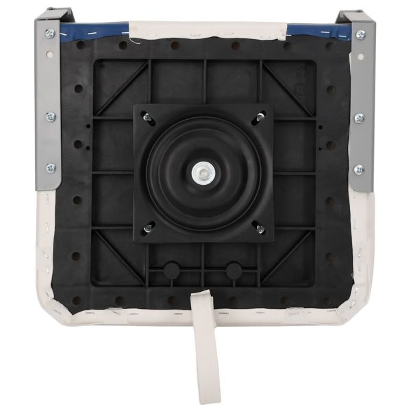 Сгъваеми седалки за лодка 1 комплект със синьо-бяла възглавница