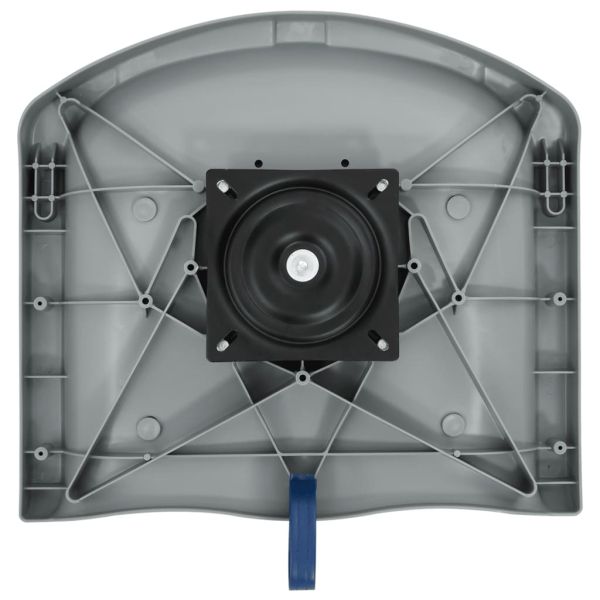 Сгъваеми седалки за лодка от 4 части със синьо-бяла възглавница