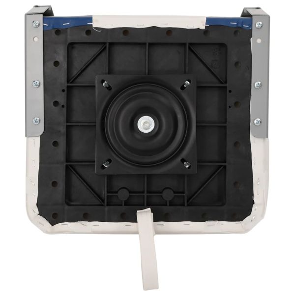 Сгъваемо седалка за лодка, комплект от 2 броя, със синьо-бяла възглавница