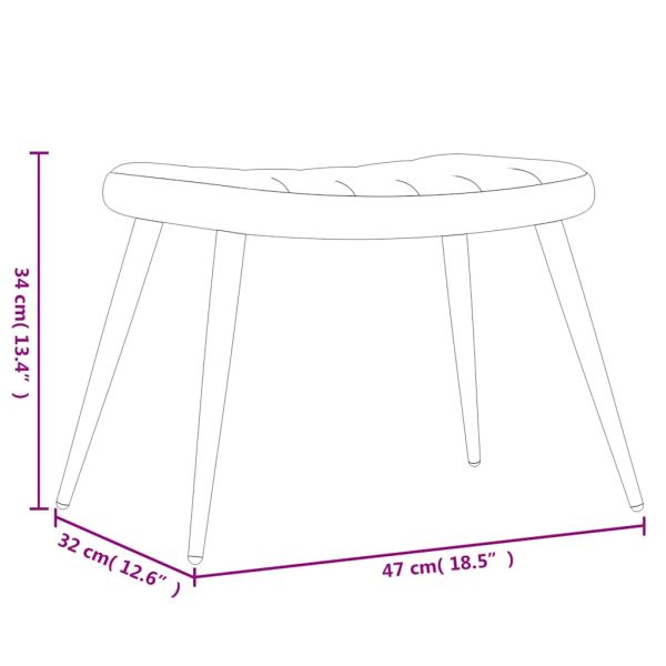Релаксиращ стол с табуретка, светлозелен, кадифе