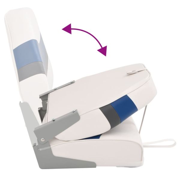 Сгъваема седалка за лодка от 2 части, висока облегалка