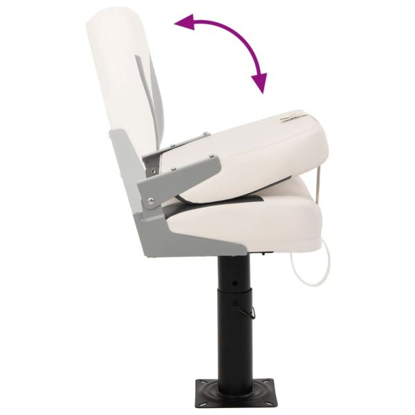 Седалки за лодки 2 бр стойки регулируема височина 360° въртене