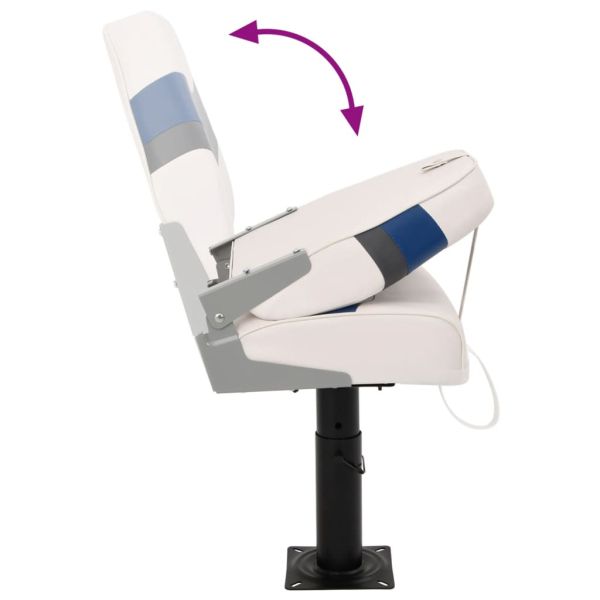 Седалка за лодка със стойка регулируема височина 360° въртене