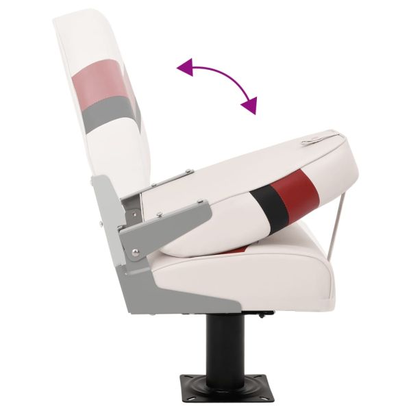 Седалки за лодки 2 бр със стойка въртящи се на 360°