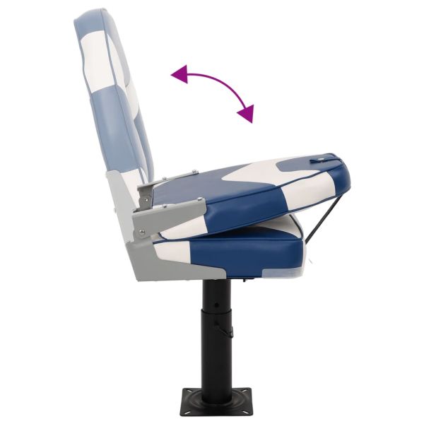 Седалки за лодки 2 бр стойки регулируема височина 360° въртене