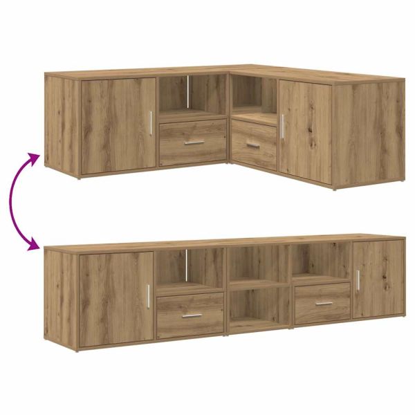 Ъглов шкаф, дъб артизан, 200x40x45 см, инженерно дърво