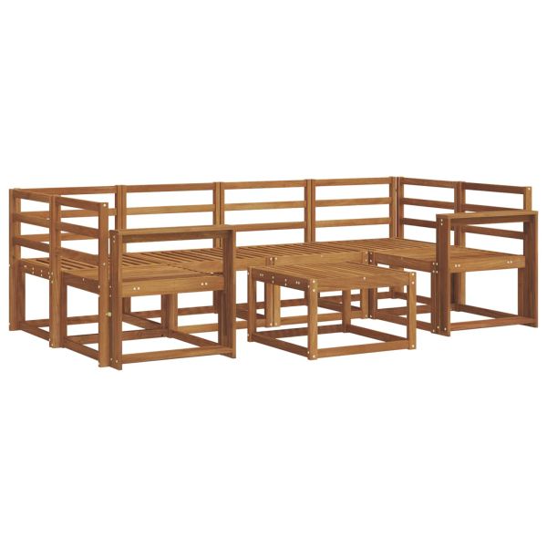 Комплект дивани за открито 7 pcs Естествен