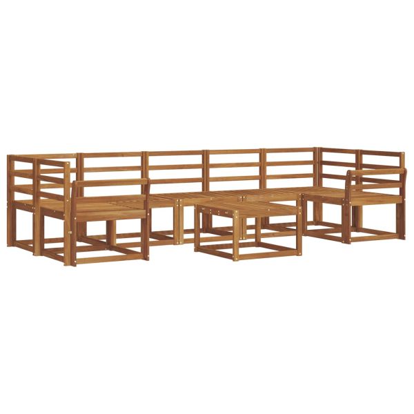 Комплект дивани за открито 8 pcs Естествен