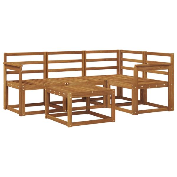 Комплект дивани за открито 5 pcs Естествен