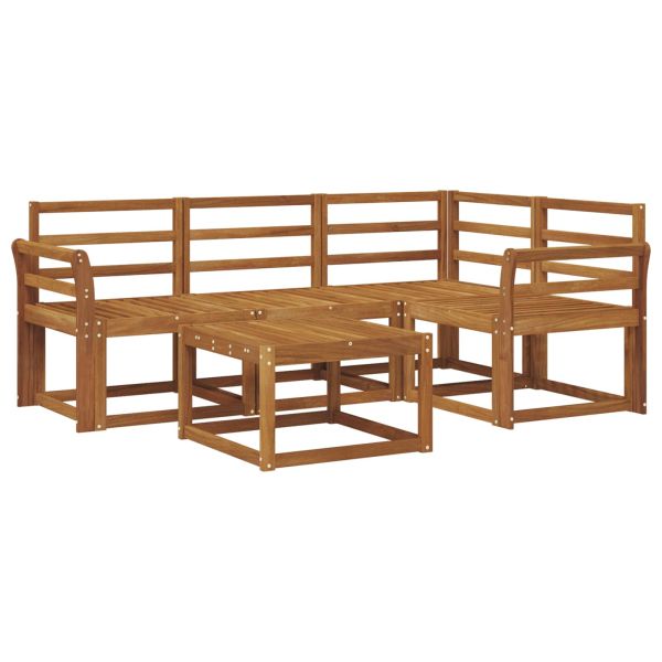 Комплект дивани за открито 5 pcs Естествен