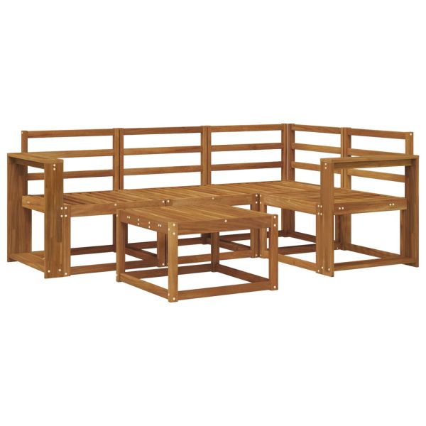 Комплект дивани за открито 5 pcs Естествен