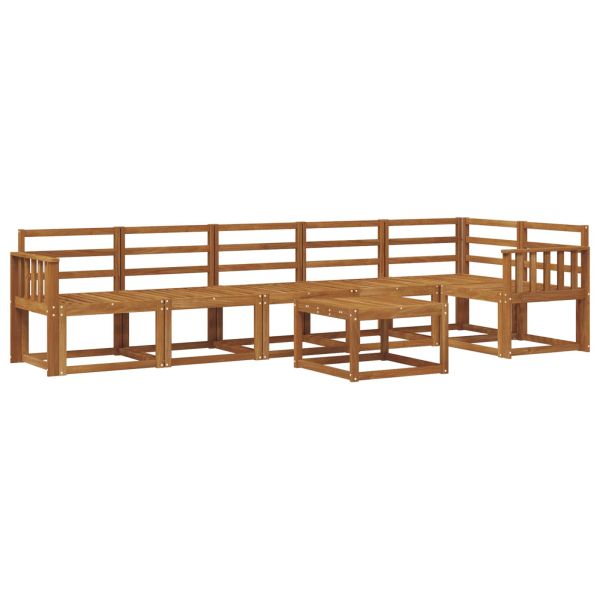 Комплект дивани за открито 7 pcs Естествен