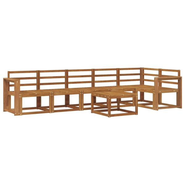 Комплект дивани за открито 7 pcs Естествен