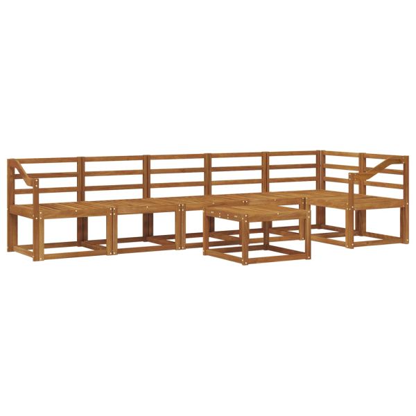 Комплект дивани за открито 7 pcs Естествен