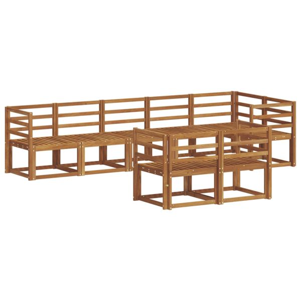 Комплект дивани за открито 8 pcs Естествен