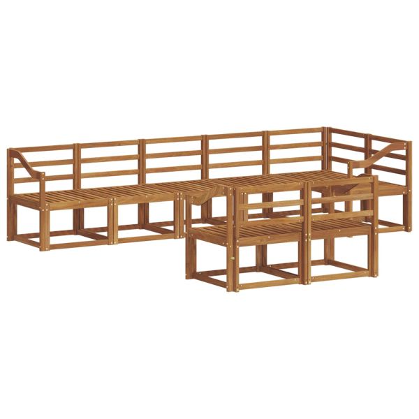 Комплект дивани за открито 8 pcs Естествен