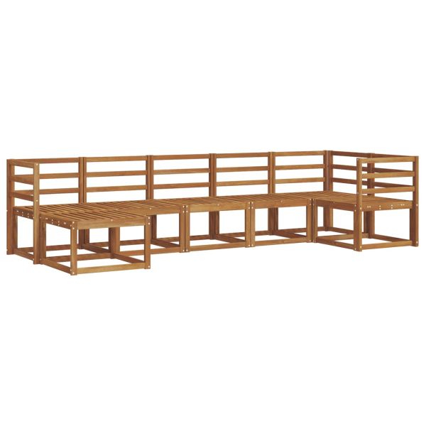 Комплект дивани за открито 7 pcs Естествен