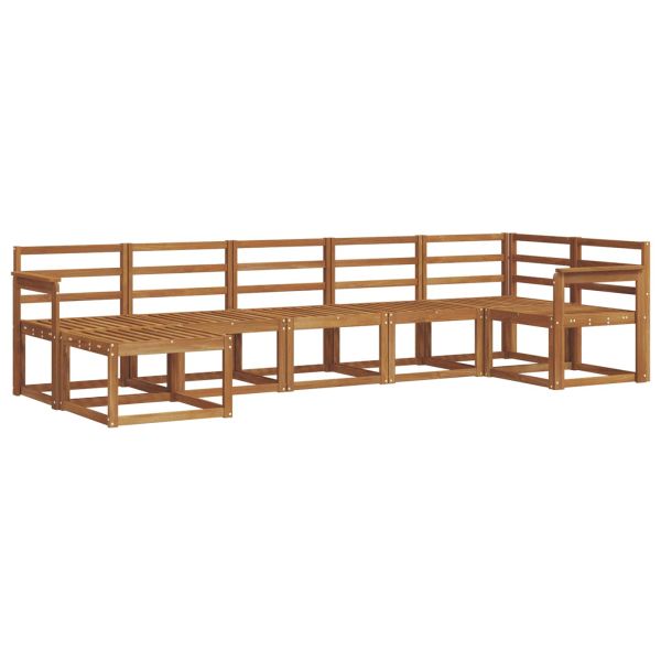 Комплект дивани за открито 7 pcs Естествен