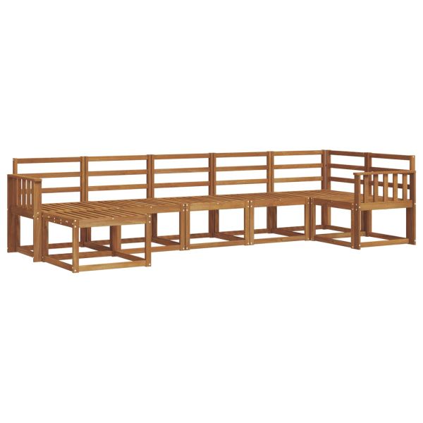 Комплект дивани за открито 7 pcs Естествен