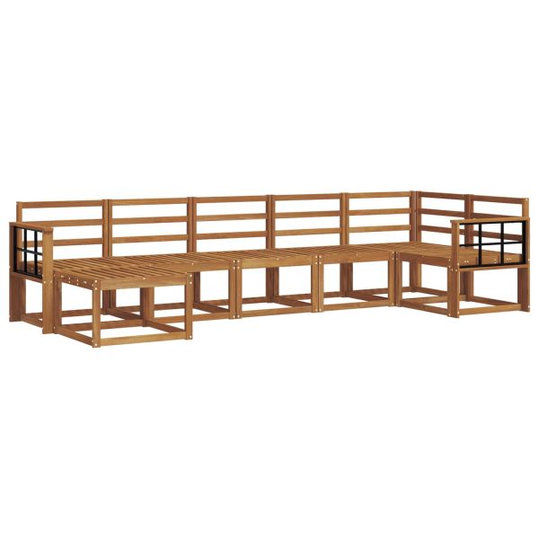 Комплект дивани за открито 7 pcs Естествен