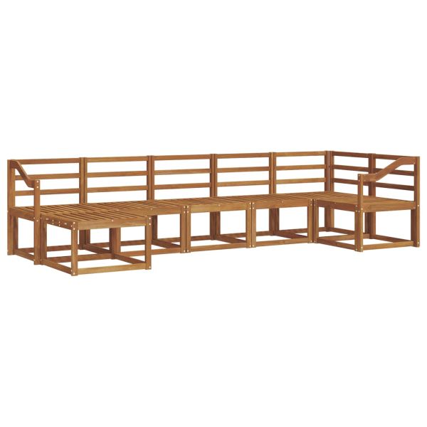 Комплект дивани за открито 7 pcs Естествен