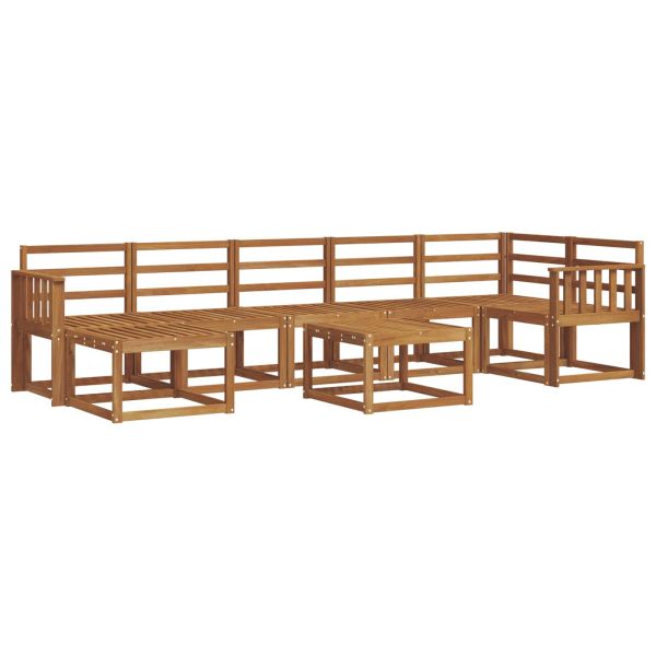 Комплект дивани за открито 8 pcs Естествен