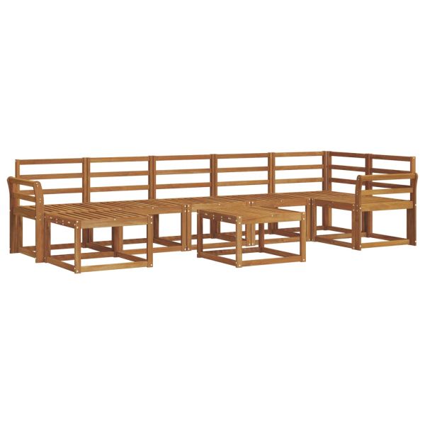 Комплект дивани за открито 8 pcs Естествен