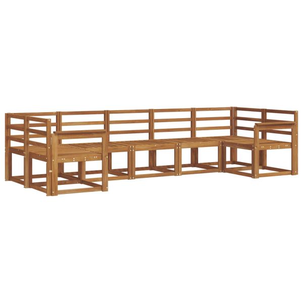 Комплект дивани за открито 7 pcs Естествен