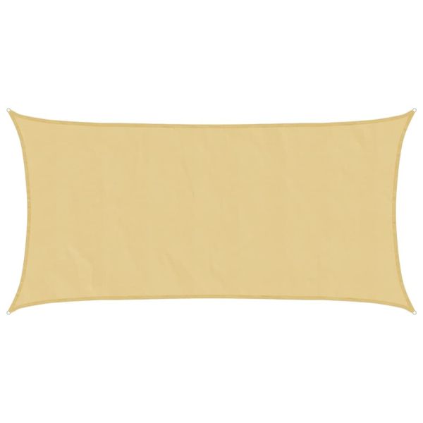 Слънцезащитно платно пясъчно 7x4 м 100% полиестер Оксфорд