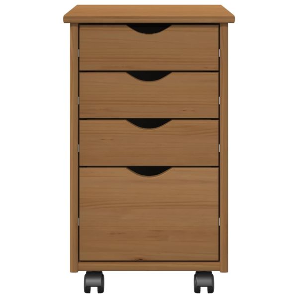 Плъзгащ кабинет с колело MOSS Кехлибарен 34 x 39 x 56 см