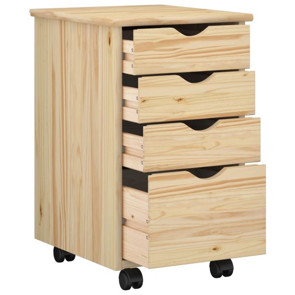 Плъзгащ кабинет Кафяво 34 x 39 x 56 см Масивна боровина