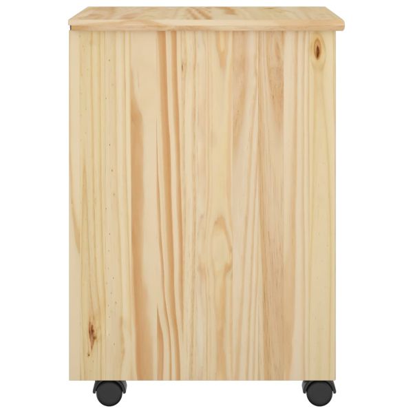 Плъзгащ кабинет Кафяво 34 x 39 x 56 см Масивна боровина