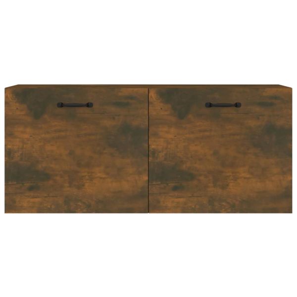 Стенен шкаф, опушен дъб, 80x35x36,5 см, инженерно дърво