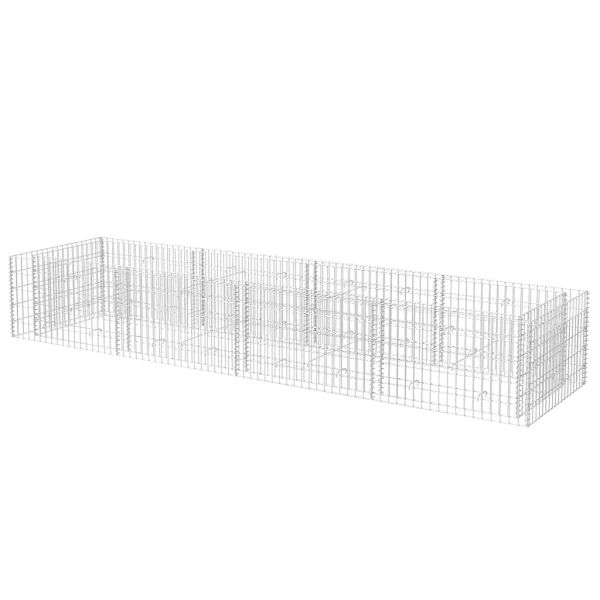 Габион повдигната леха, стомана, 360x90x50 см