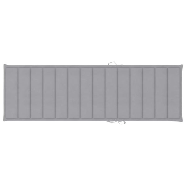 Градински шезлонг с шалте, акациево дърво масив