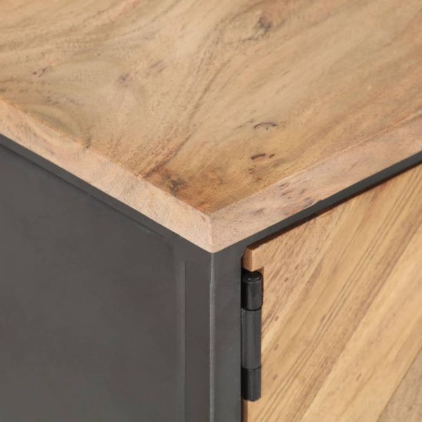 Маса за кафе, 90x50x35 см, акациево дърво масив