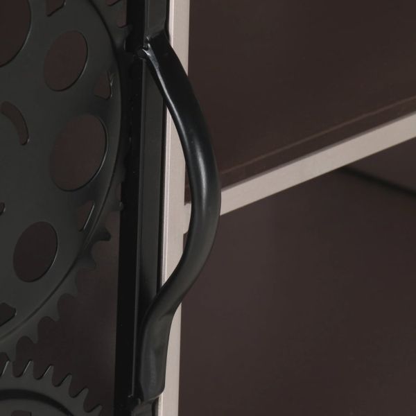 ТВ шкаф, 120x30x40 см, грубо мангово дърво