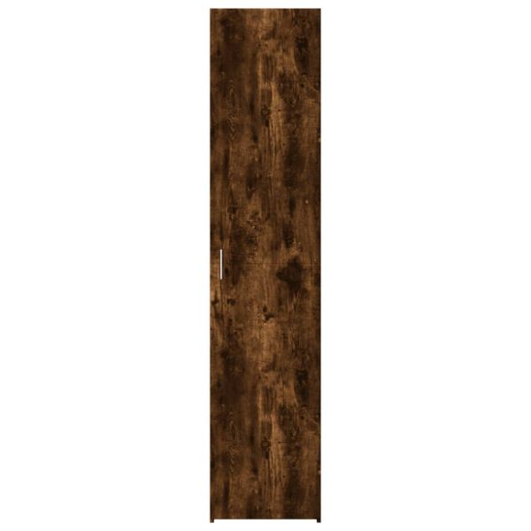 Висок шкаф, опушен дъб, 40x42,5x185 см, инженерно дърво