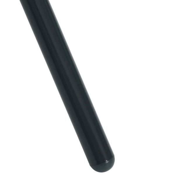 Градински столове, 5 части, антрацит, прахово боядисана стомана