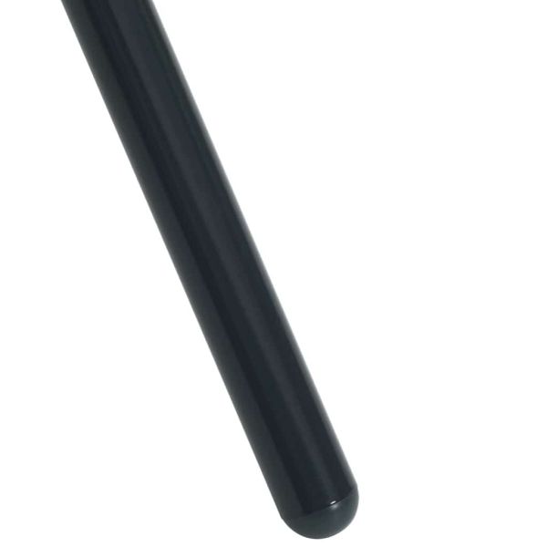 Градински столове, 5 части, антрацит, прахово боядисана стомана