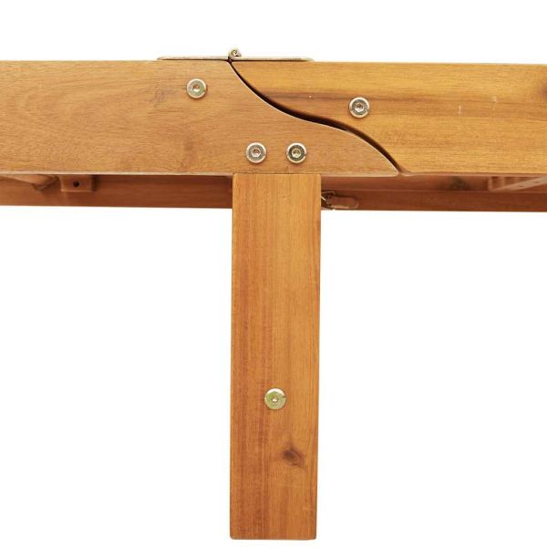 Шезлонг с маса Масивна дървесина Акация