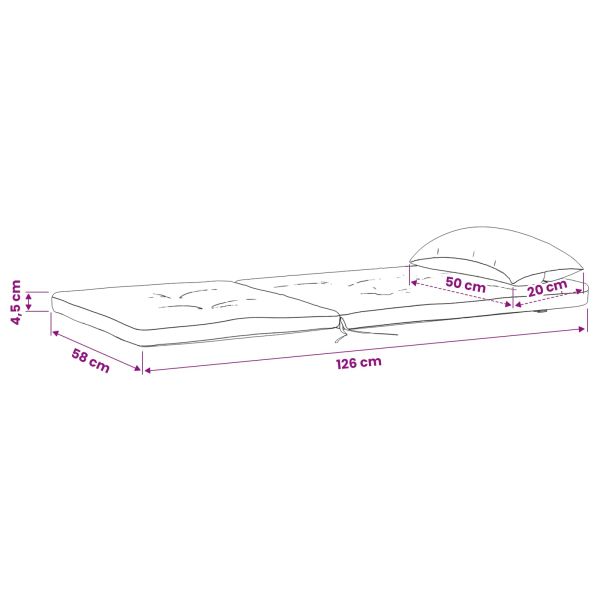 Възглавници за столове 2 pcs Тюркоаз 58 x 77 x 4,5 см