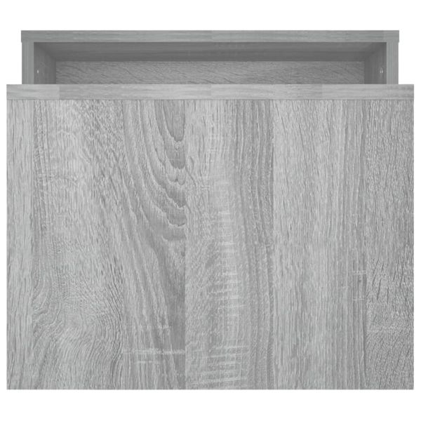 Комплект маси за кафе сив сонома 100x48x40 см инженерно дърво