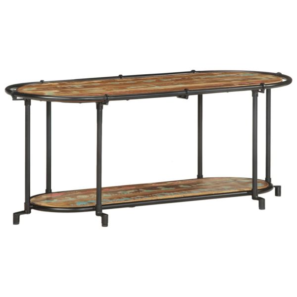 ТВ шкаф, 100x42x40 см, масивно регенерирано дърво