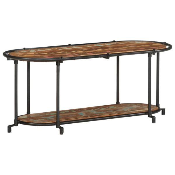 ТВ шкаф, 100x42x40 см, масивно регенерирано дърво