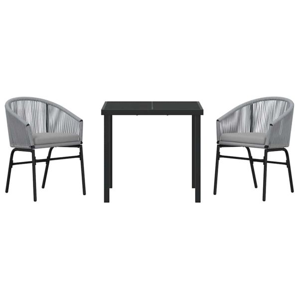 Комплект за хранене в градината 3 pcs Антрацит